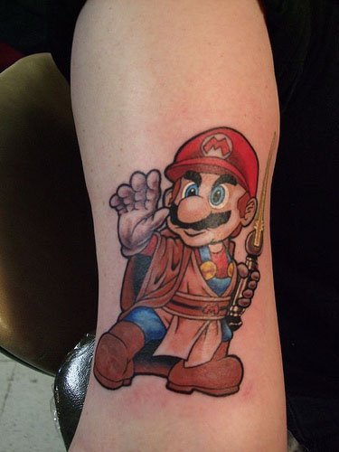 Tatuaje Mario Star Wars