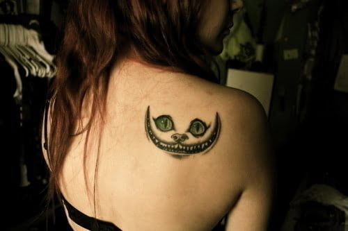 tattoo alice cat