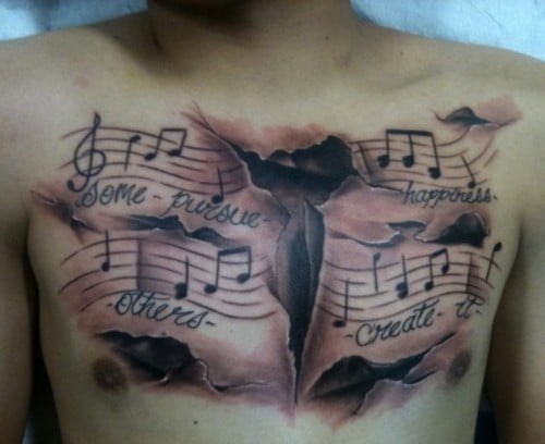 tatuaje pasión música