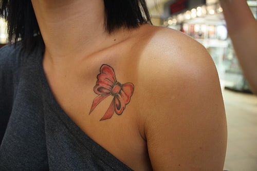 ribbon tattoo