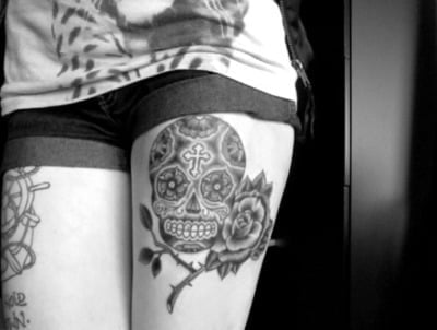 tatuaje calavera mexicana