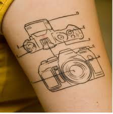 Camera SLR tattoo