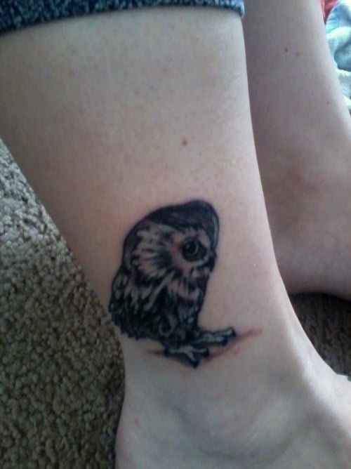 little owl tattoo