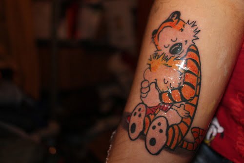 Calvin and Hobbes tattoos
