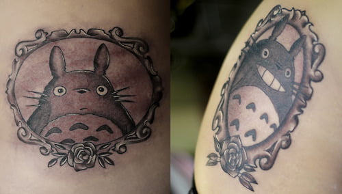 tatuaje de totoro