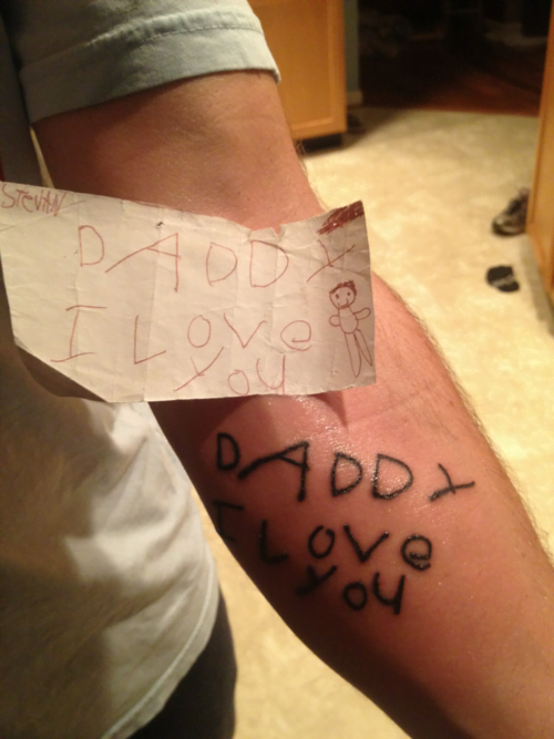 proud dad tattoo