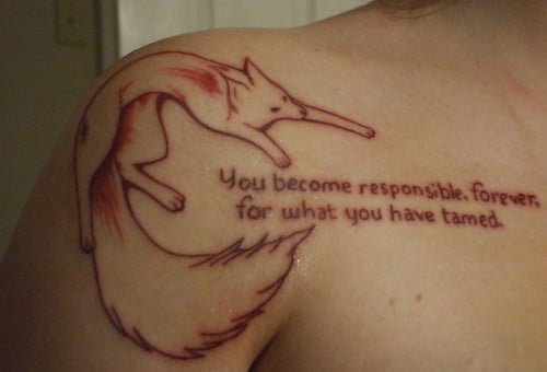 tatuaje el zorro del principito