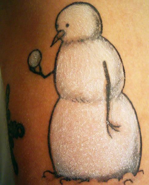 Snowman Tattoo Calvin