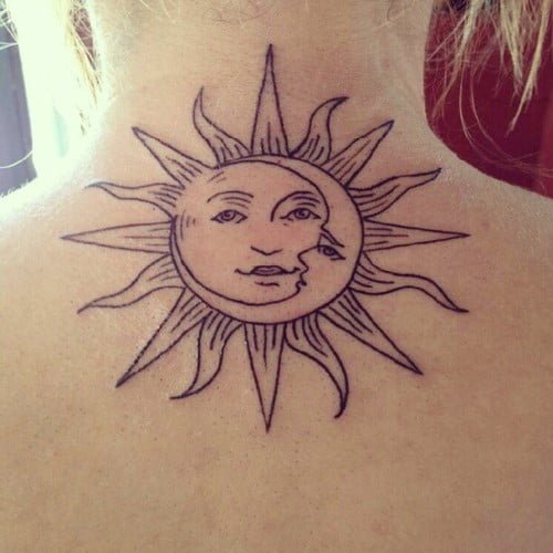 Sol y luna tattoo