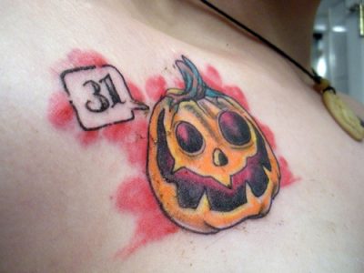 Tatuaje calavaza Halloween