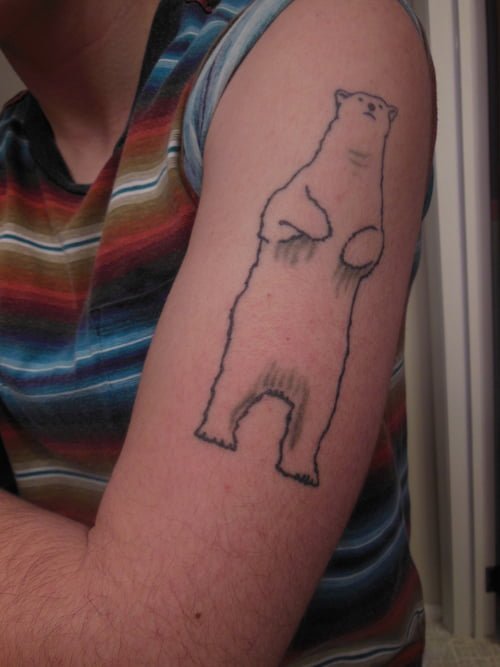 tatuaje de oso polar