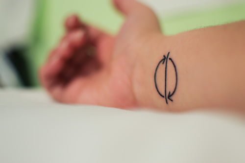 Perfect circle tattoo