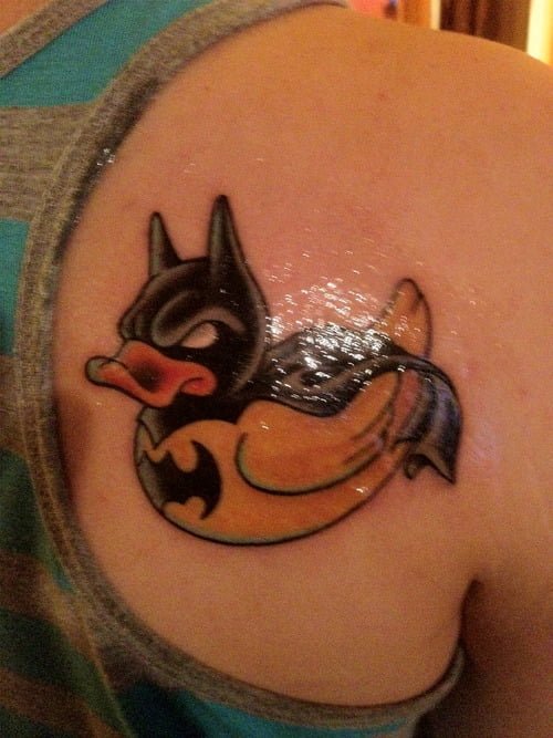 Rubber duck tattoo