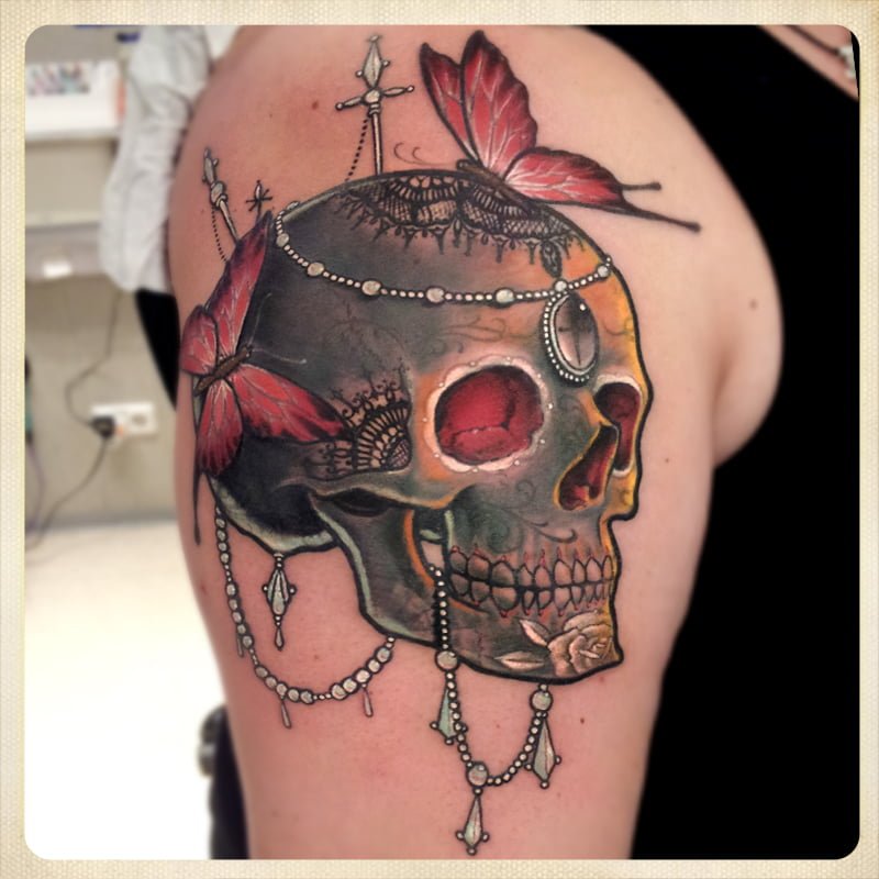 Black Skull tattoo