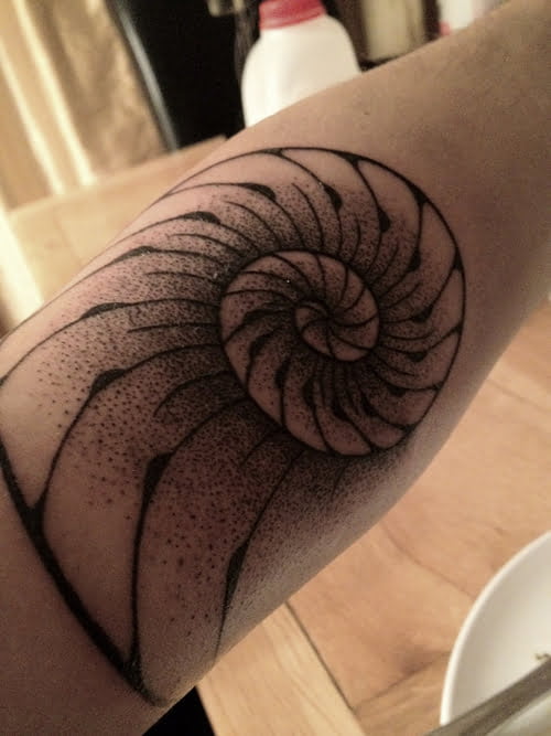 Nautilus arm tattoo