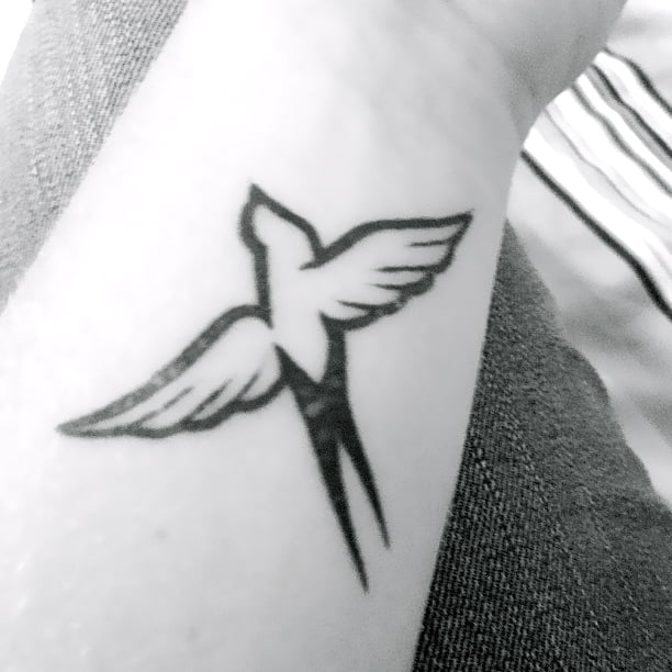 white dove tattoo