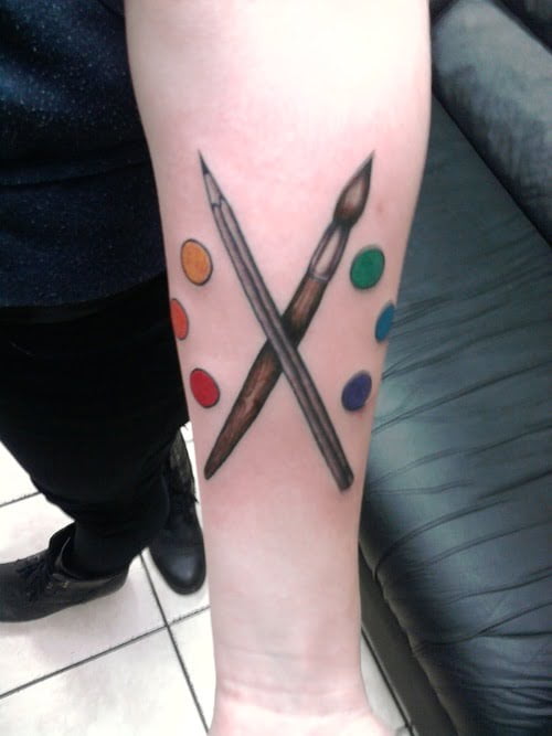 Tatuajes sobre pintores