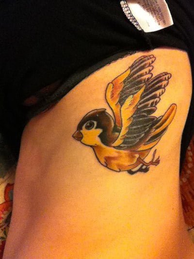 Yellow Bird tattoo