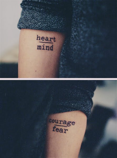 heart over mind courage over fear