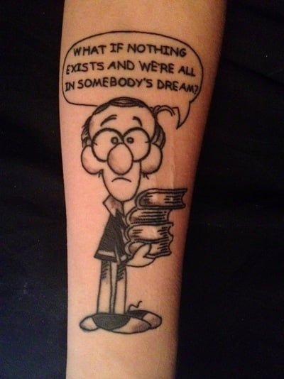 Woody Allen tattoo