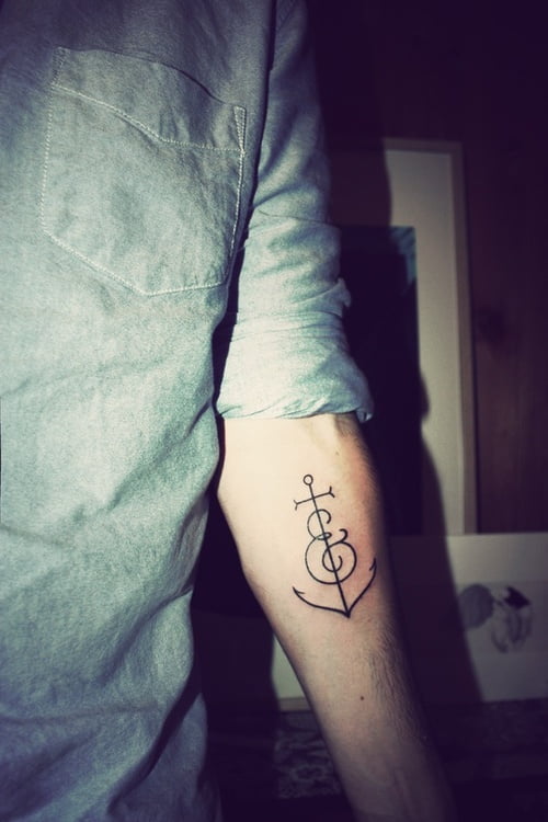 Anchor tattoo for boys