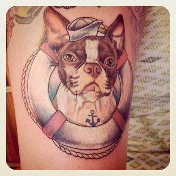 Dog tattoo funny