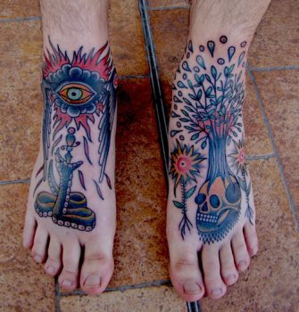 Feet tattoos El Monga Sasturain