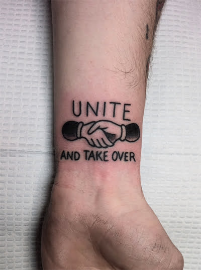 Unite and take over tattoo
