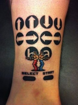 Contra tattoo (video game)