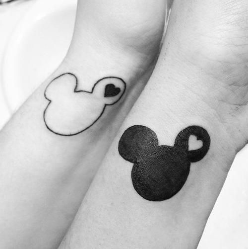 Mickey and Mimi tattoos