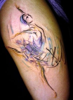Ballet tattoo by Lusa Musa Musil