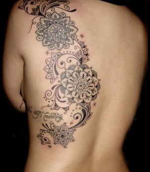 Swirl mandalas tattoo
