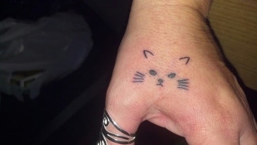 Tatuaje rostro de gato