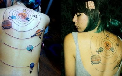 Tatuaje del sistema solar