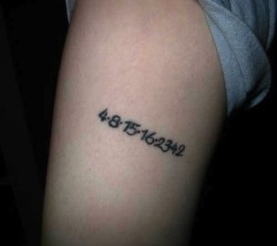 Lost lucky numbers tattoo