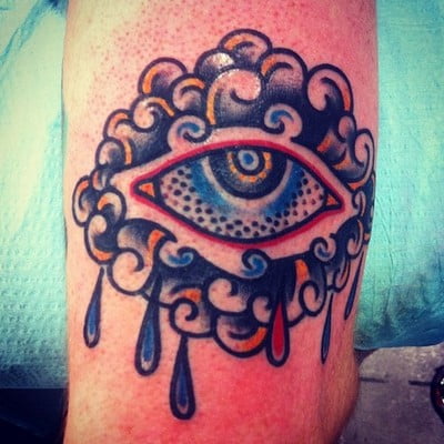 Tatuaje ojo en el brazo