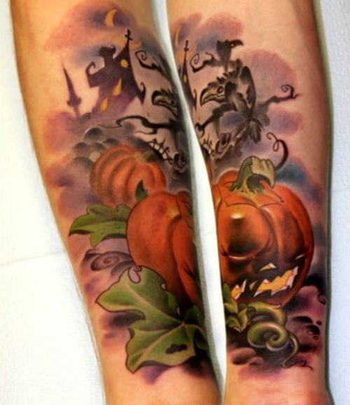 Tatuajes de calabazas para Halloween