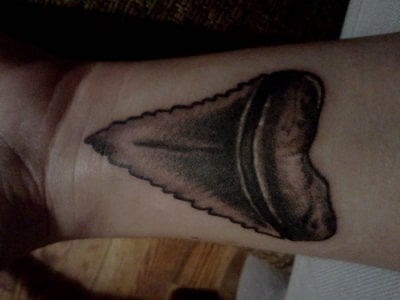 Tatuaje diente tiburón