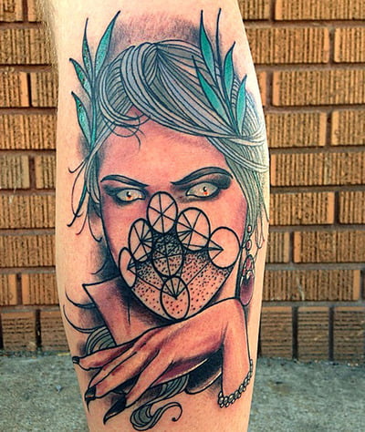 Tatuaje diosa maligna