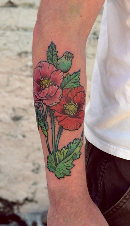 Tatuaje amapolas