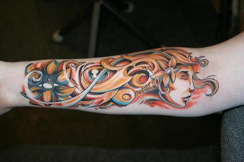 Tatuaje ninfa