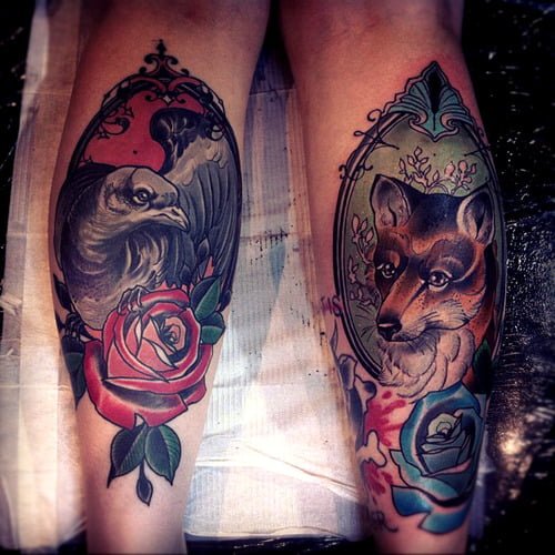 Tatuajes retratos animales