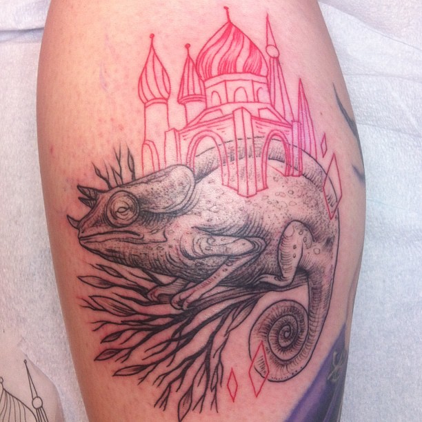 Tatuaje camaleón