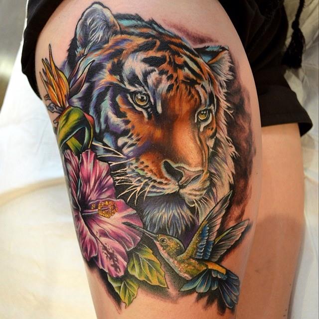 Tatuaje de tigre Tatuajesxd