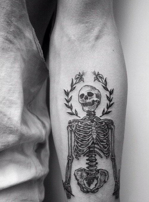 Tatuaje esqueleto