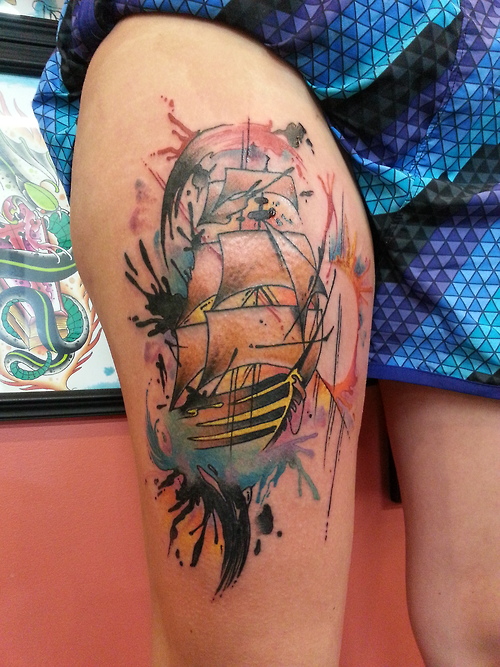 Tatuaje velero