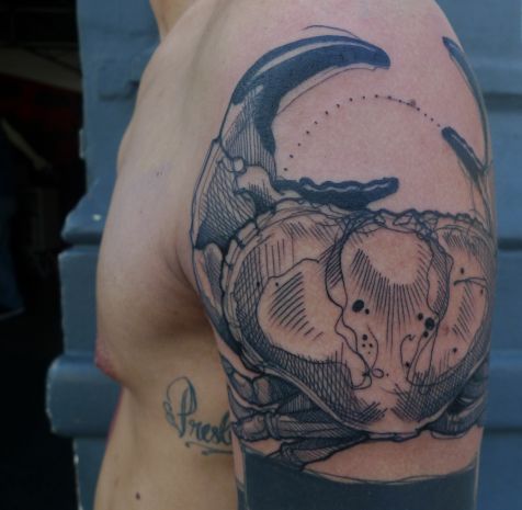 Tatuaje cangrejo