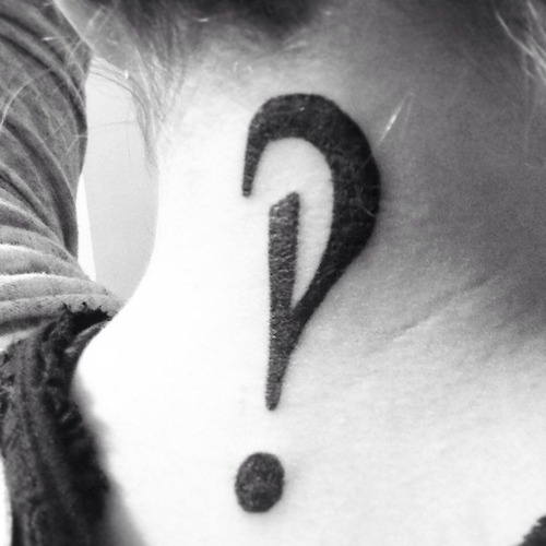 Tatuaje de Interrobang