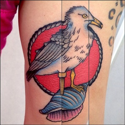 Tatuaje gaviota
