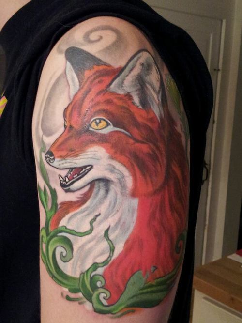 Tatuaje zorro sonriente
